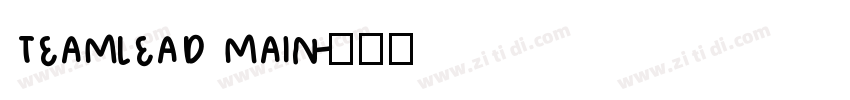 TEAMLEAD MAIN字体转换